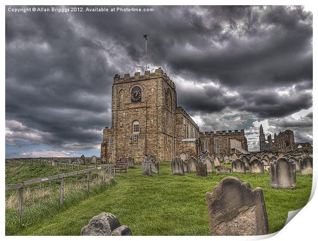 St. Mary's Church Whitby Print by Allan Briggs