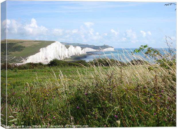 The Seven Sisters Mid Summer Canvas Print by Lucy Steele