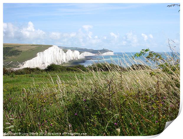 The Seven Sisters Mid Summer Print by Lucy Steele