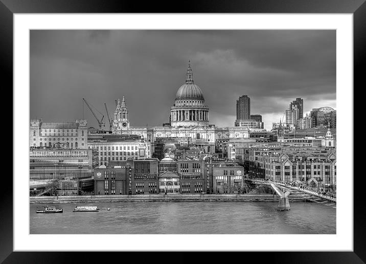 London cityscape Framed Mounted Print by Gary Eason