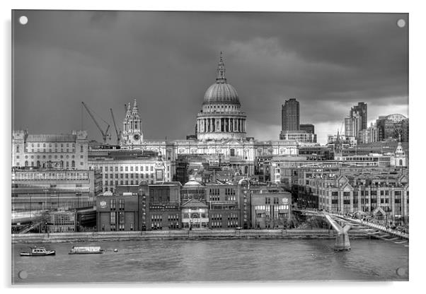 London cityscape Acrylic by Gary Eason