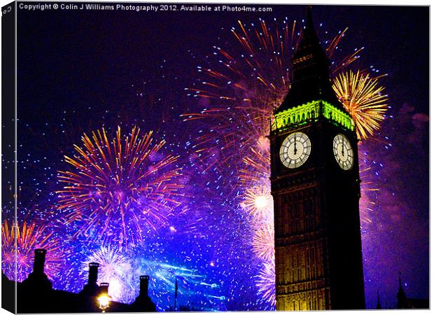 Happy New Year !! Canvas Print by Colin Williams Photography