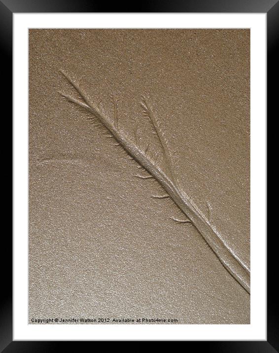 Sand Tree Framed Mounted Print by Jennifer Henderson