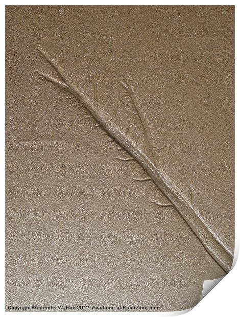 Sand Tree Print by Jennifer Henderson