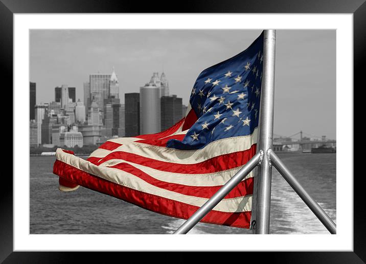 Stars & Stripes Framed Mounted Print by Danny Thomas