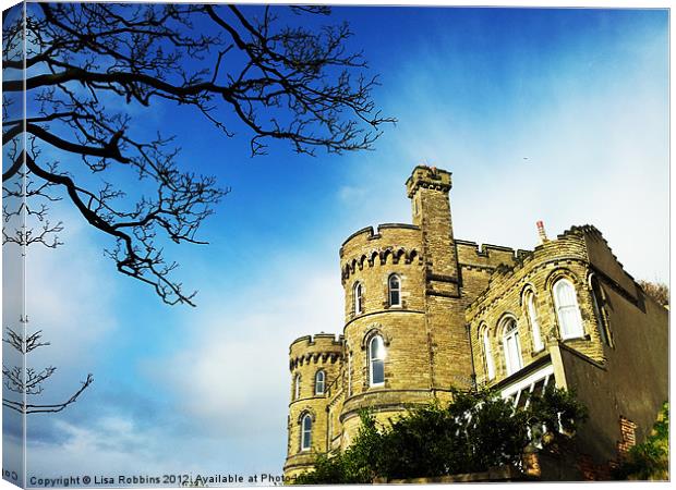 old castle walls Canvas Print by Loren Robbins