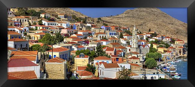 Nimborio, Halki Framed Print by Tom Gomez