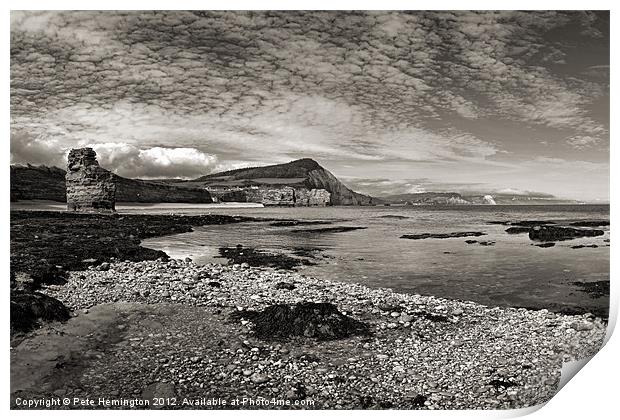 Ladram Bay - East Devon Print by Pete Hemington