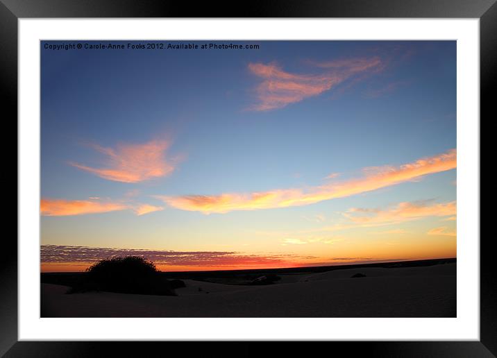 Just Before Sunbreak at Mungo Framed Mounted Print by Carole-Anne Fooks