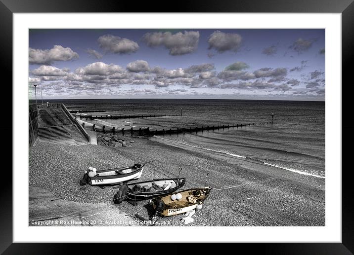 The Beach at Sheringham Framed Mounted Print by Rob Hawkins