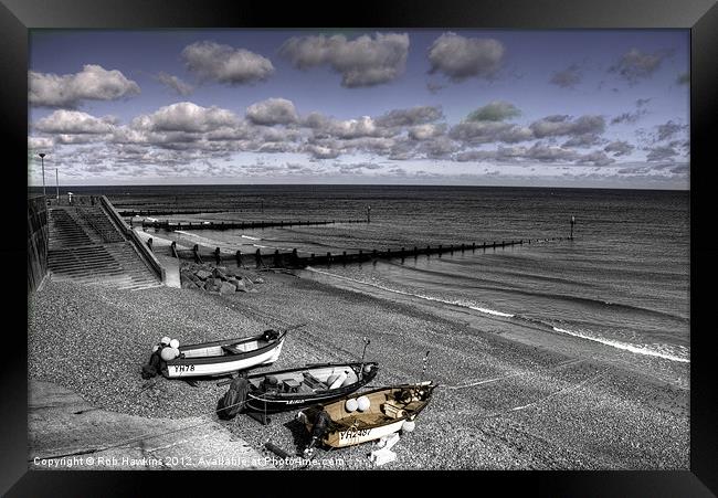 The Beach at Sheringham Framed Print by Rob Hawkins