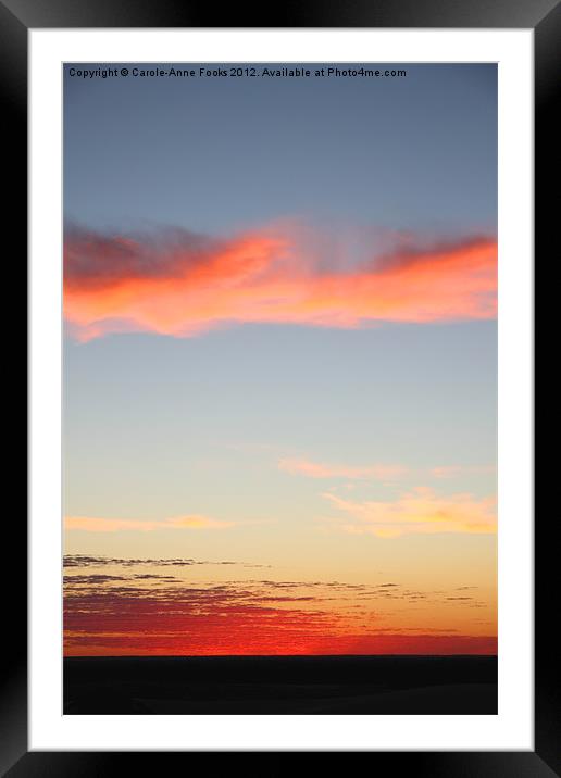 Before Sun-up at Mungo Framed Mounted Print by Carole-Anne Fooks