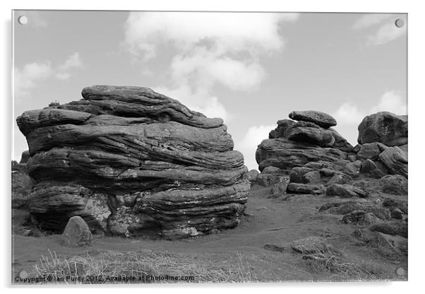 Froggatt Edge Acrylic by Ian Purdy