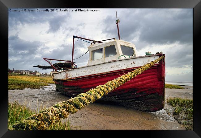The Boat, Lytham Framed Print by Jason Connolly