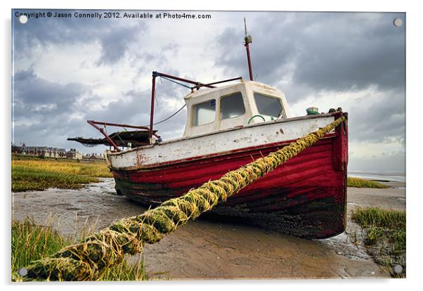 The Boat, Lytham Acrylic by Jason Connolly