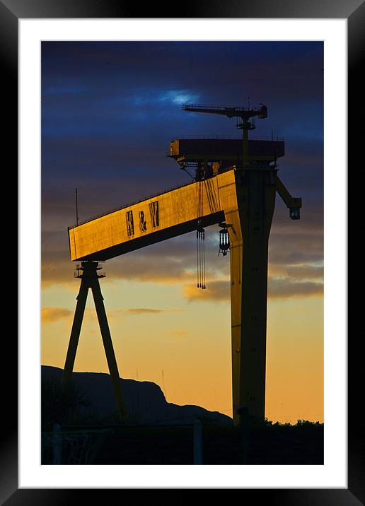 Sunset on Goliath Framed Mounted Print by Pierre TORNERO
