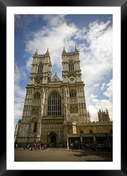 Westminster Abbey Framed Mounted Print by Daniel Zrno