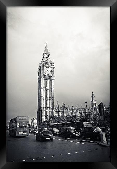 London Big Ben Framed Print by Daniel Zrno