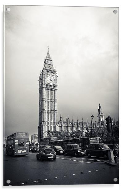 London Big Ben Acrylic by Daniel Zrno