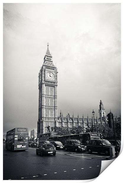 London Big Ben Print by Daniel Zrno