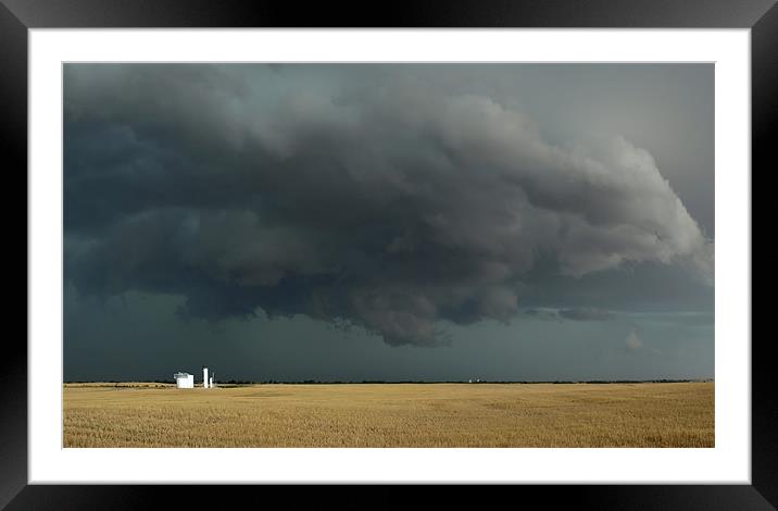 Hail Storm Framed Mounted Print by mark humpage