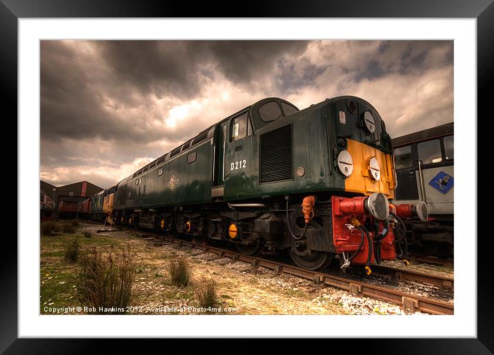 The BR class 40 Framed Mounted Print by Rob Hawkins