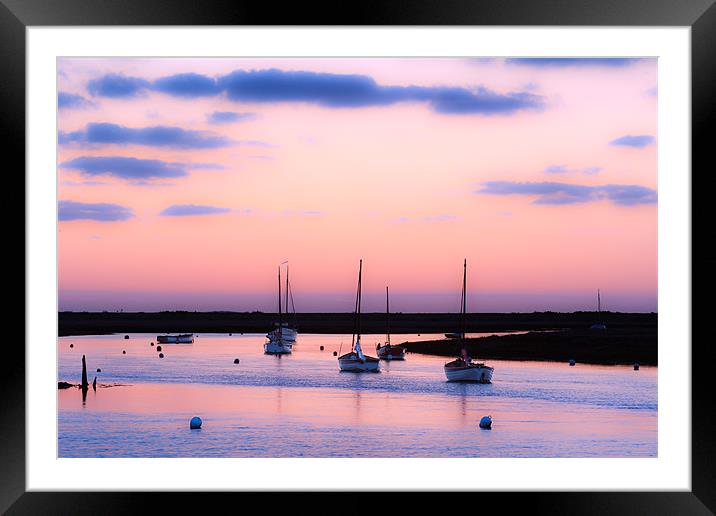 Dusk on the North Norfolk Coast Framed Mounted Print by Stephen Mole
