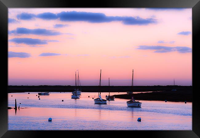 Dusk on the North Norfolk Coast Framed Print by Stephen Mole