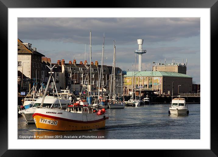 Weymouth's New Tower Framed Mounted Print by Paul Brewer