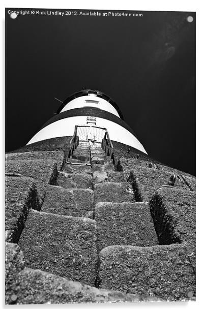 Lighthouse Penmon Acrylic by Rick Lindley