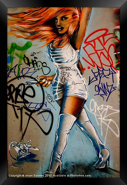 Graffiti Image Framed Print by Imran Soomro