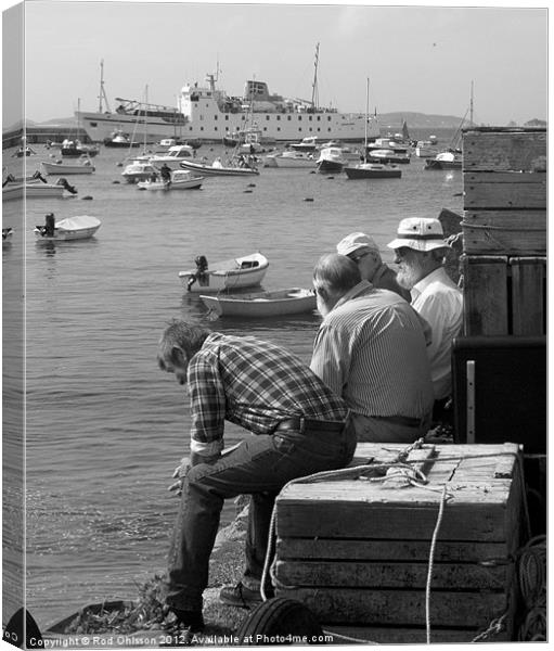 Watching the tide. Canvas Print by Rod Ohlsson