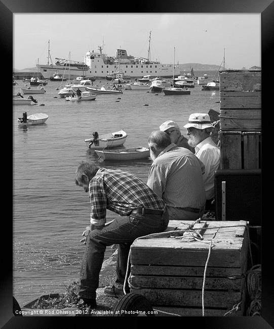 Watching the tide. Framed Print by Rod Ohlsson