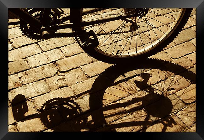 Bike Bits Framed Print by Mary Lane