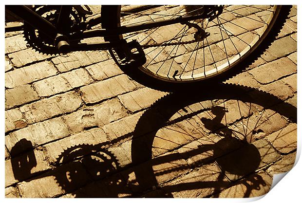 Bike Bits Print by Mary Lane