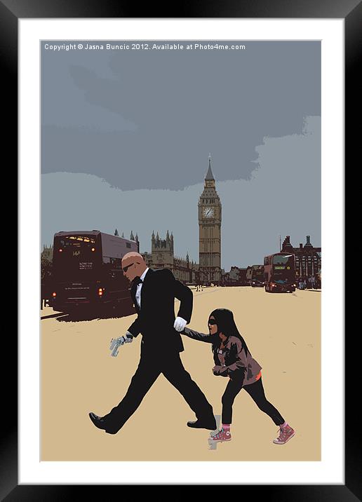 London Matrix, Baddie Agent Smith Framed Mounted Print by Jasna Buncic