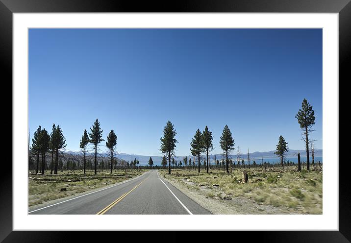 The Road To The Lake Framed Mounted Print by Louise Brown