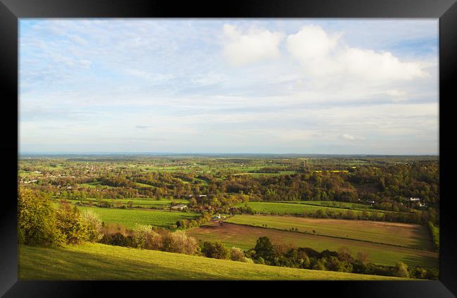 BOX HILL VIEW POINT Framed Print by Clive Eariss
