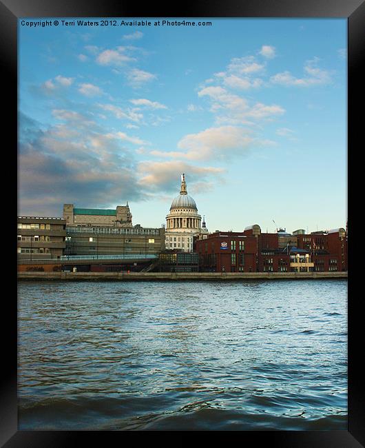 St Paul's Cathedral London Framed Print by Terri Waters