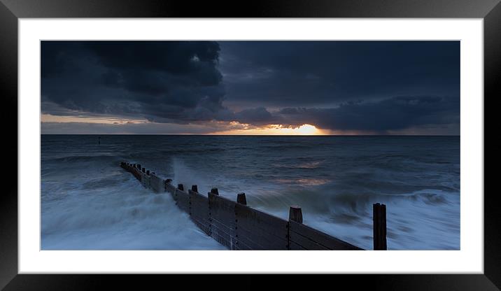 Storms Coming Framed Mounted Print by Simon Wrigglesworth
