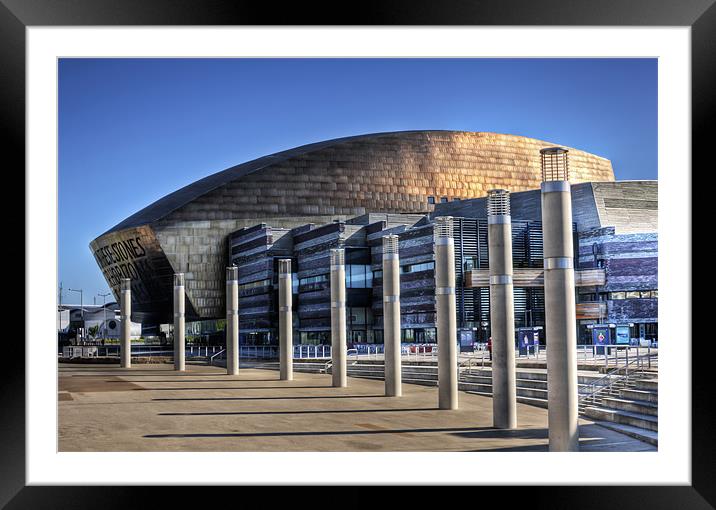 Wales Millenium Centre Framed Mounted Print by Steve Purnell