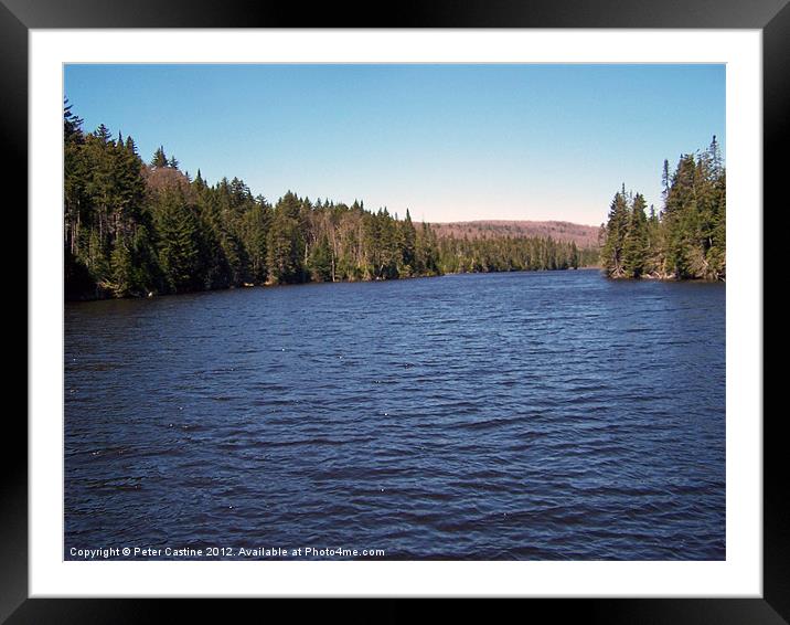 Terrill Pond Framed Mounted Print by Peter Castine