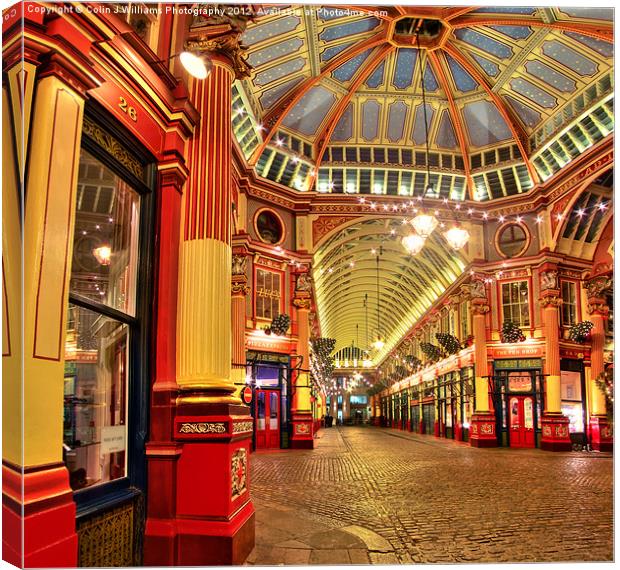 The Dome - Leadenhall Market Canvas Print by Colin Williams Photography