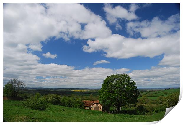 brill barn Print by carl blake