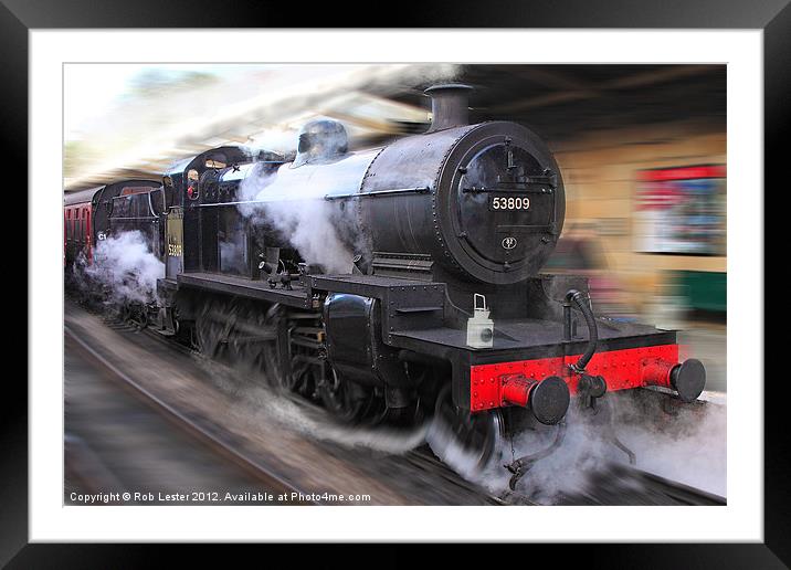 locomotive 53809 Framed Mounted Print by Rob Lester