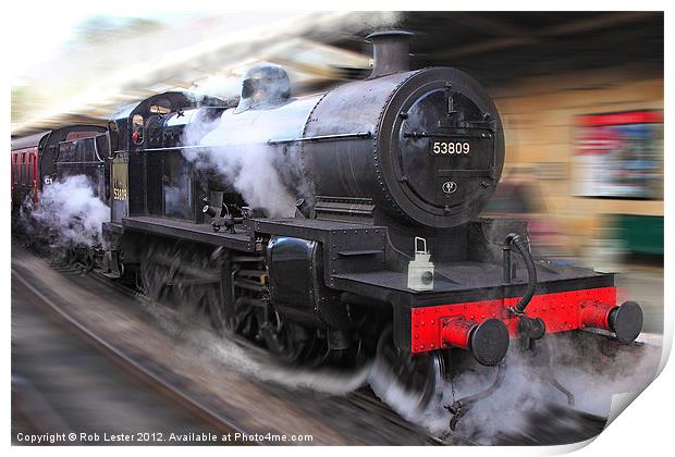 locomotive 53809 Print by Rob Lester