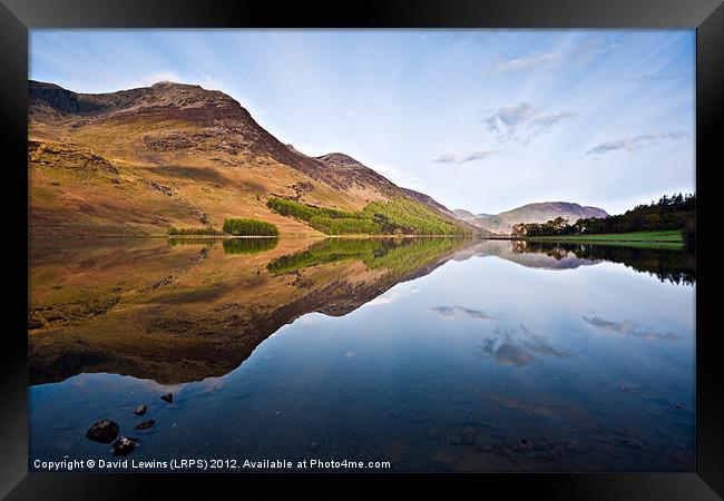 Buttermere Reflections Framed Print by David Lewins (LRPS)