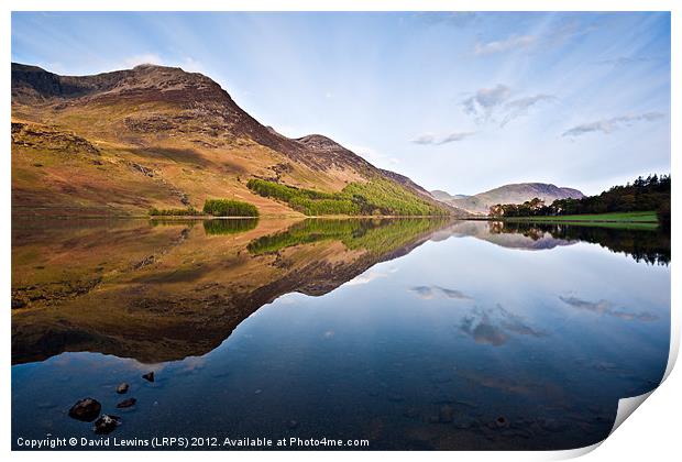 Buttermere Reflections Print by David Lewins (LRPS)
