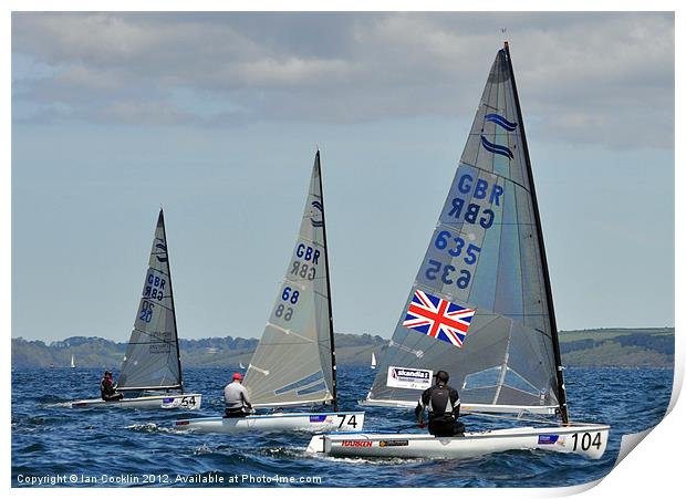 Team GB Sailing Print by Ian Cocklin
