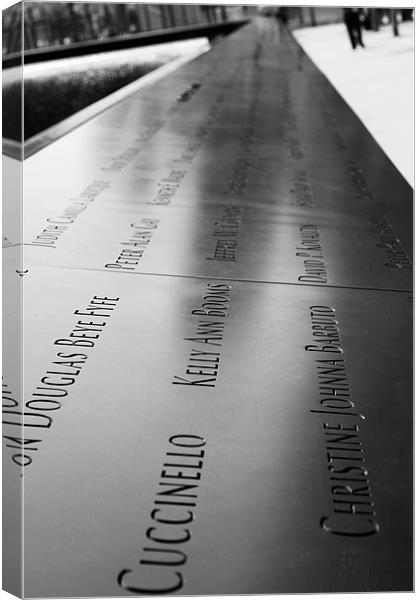 9/11 Never Forgotten Canvas Print by Danny Thomas